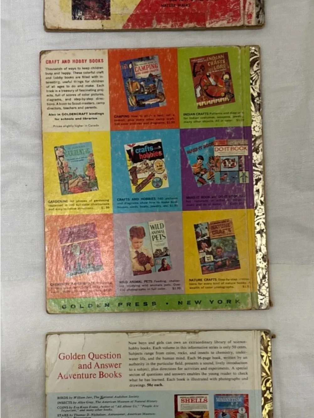VTG 1961,62,64 bundle 3 HANNA BARBERA Little Golden Book Yogi Bear Touche PeterP